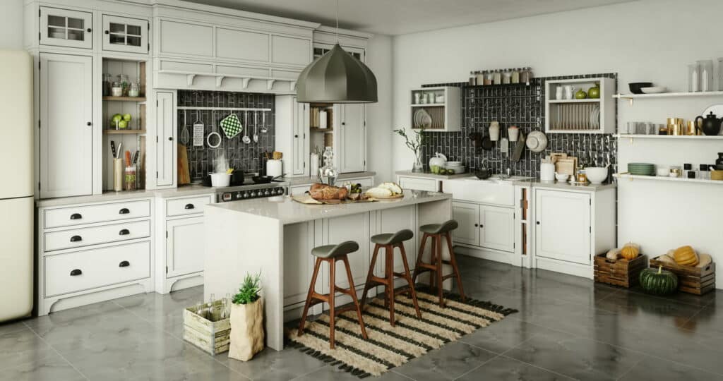 cuisine blanche scandinave