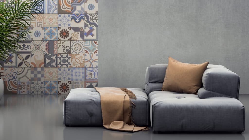 intérieur cosy canapé scandinave
