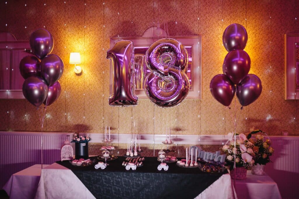ballon personnalisé décoration d'anniversaire