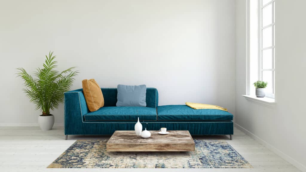 réussir décoration scandinave avec canapé d'angle