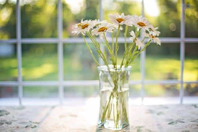 Bouquet de fleurs dans une vase