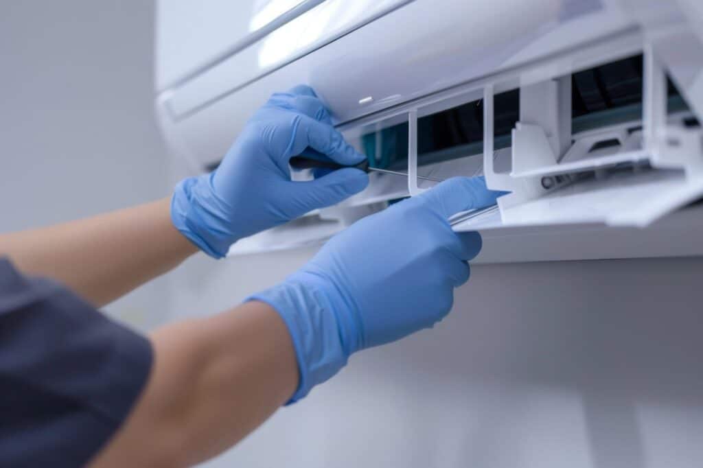 installation d'un climatiseur par un pro